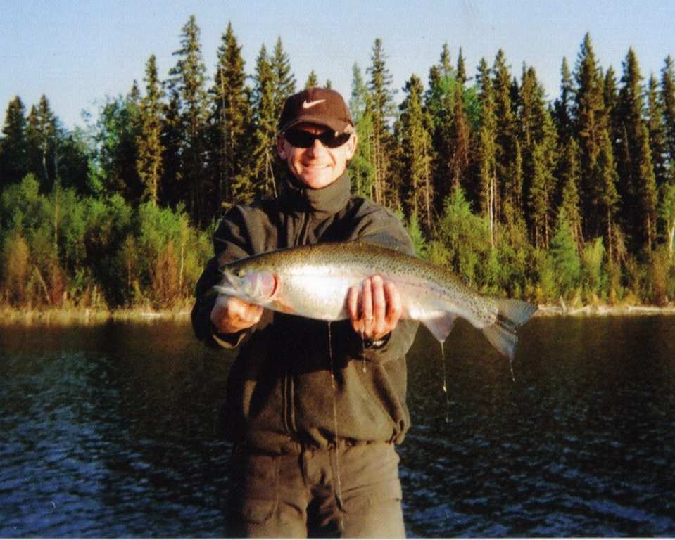 Paul M with a rainbow trout