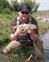 Brett with a nice Cutthroat Trout from the Crowsnest River.